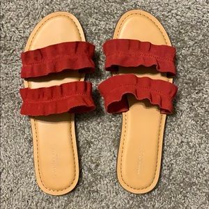 American Eagle Ruffle Sandals